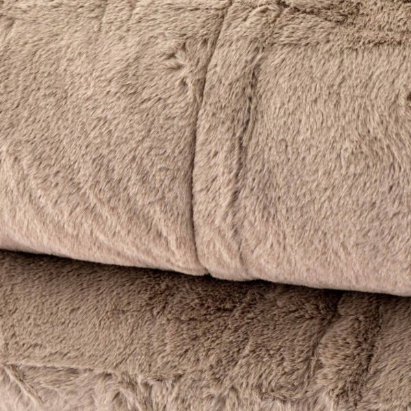 trapeccopeleciamarrone2 Trapunta Jacquard Ecopelliccia by linea oro