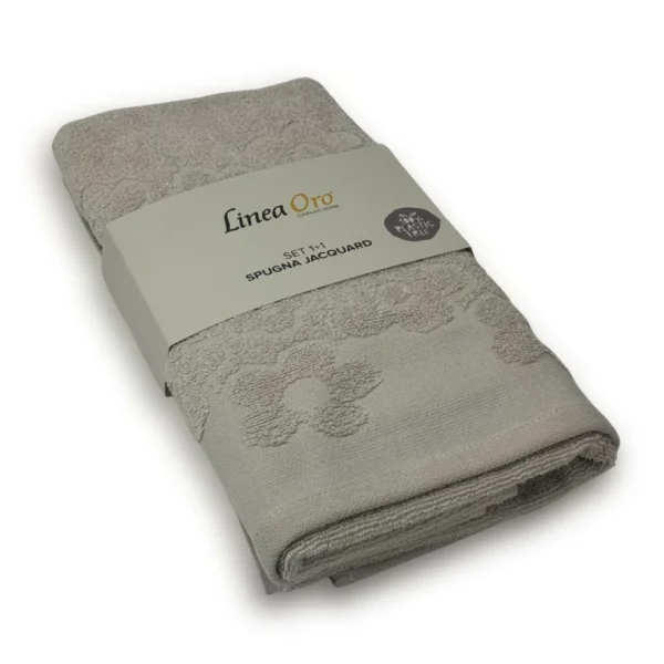 Set 1+1 Spugna Jacquard Tully by linea oro