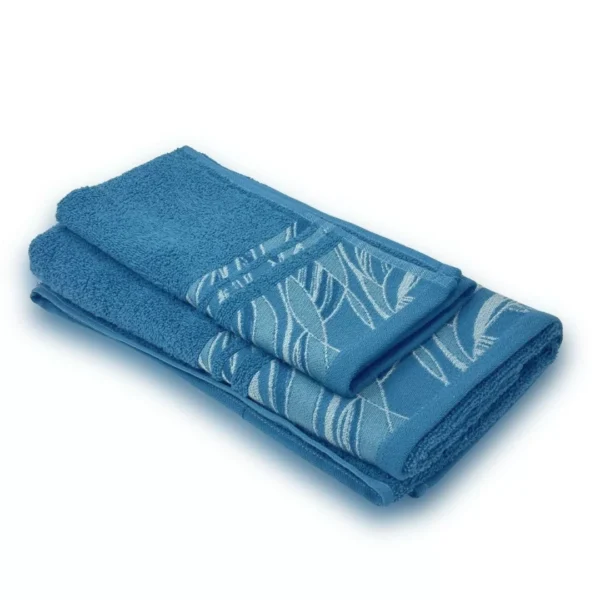 set1+1leniapetrolio2 Set 1+1 Spugna Jacquard lenia by linea oro