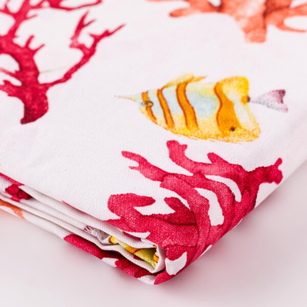 tovagliacorallo1 Tovaglia In Cotone Corallo by linea oro