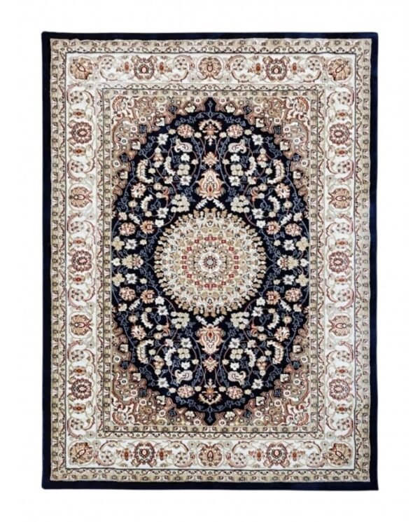 parure3pezziemiratesblu1 Parure 3 tappeti scendiletto classici Emirates color blu by linea oro