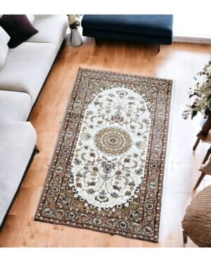 Tappeto arredo classico Emirates color tortora varie misure  by linea oro