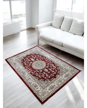 Tappeto arredo classico Emirates color Bordeaux varie misure  by linea oro