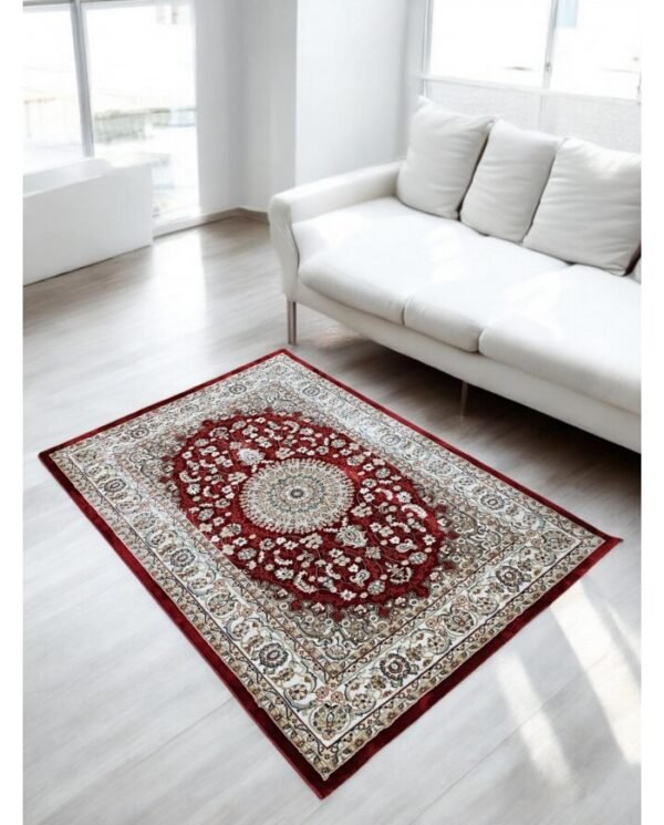 Tappeto arredo classico Emirates color Bordeaux varie misure  by linea oro