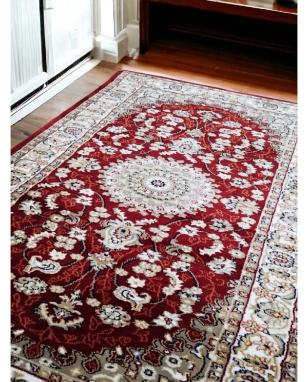 Tappeto arredo classico Emirates color Bordeaux varie misure  by linea oro