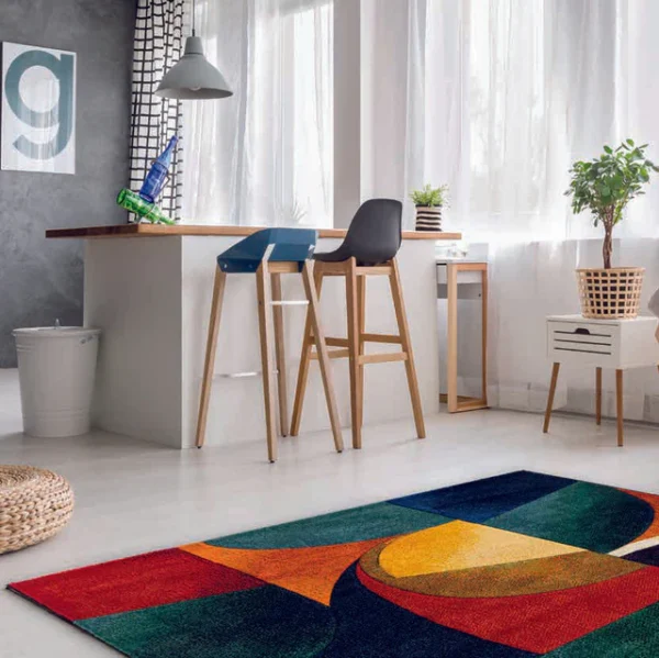 tapprtomulticolorpicasso Tappeto Arredo Picasso Multicolore varie misure by Linea Oro