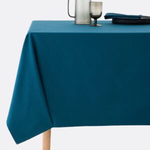 Tovaglia Mjilinda in cotone color Ottanio by linea oro