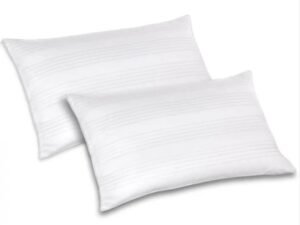 Coppia Copriguanciale Cuscino FASCIATO con Zip