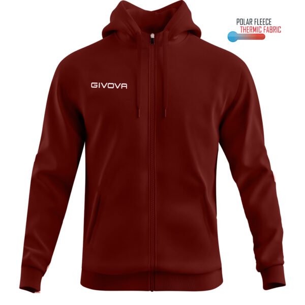 FELPA POLARFLEECE (FULL ZIP) 500 COLOR GRANATA