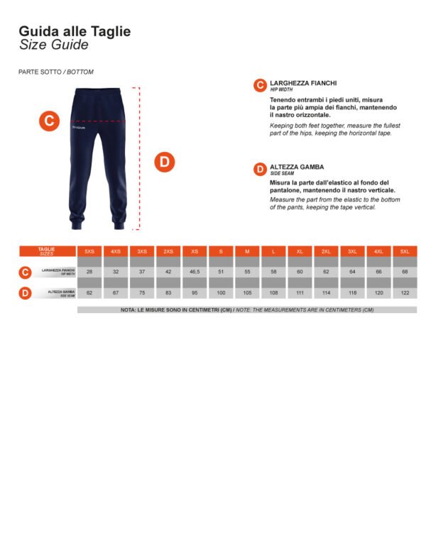 PANTALONE ALL SPORT Unisex COLOR BLU