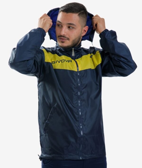 Rain Jacket SCUDO Unisex COLOR BLU/GIALLO