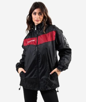 Rain Jacket SCUDO Unisex COLOR NERO/ROSSO