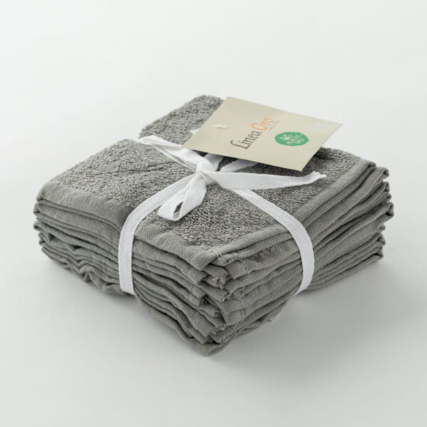 lavetteantracite1 Set 6pz Lavette Spugna Basic COLORE ANTACITE