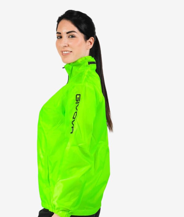 rainbasicverde1 Rain Jacket WIND COL ARANCIONE Fluo