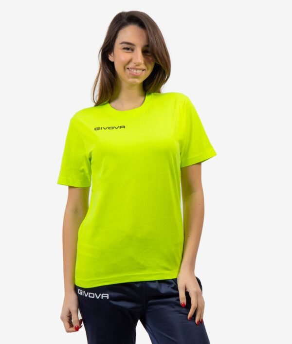 T-SHIRT COTONE FRESH UNISEX color GIALLO FLOU