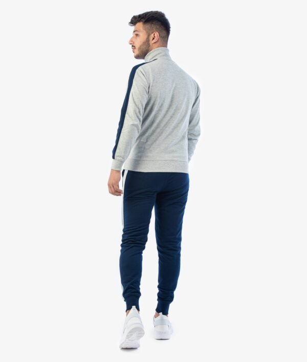 tuttarevolutionfelpablugrigio1 Tuta REVOLUTION Felpa in Cotone GRIGIO/BLU