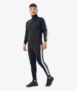 Tuta REVOLUTION Felpa in Cotone NERO/GRIGIO