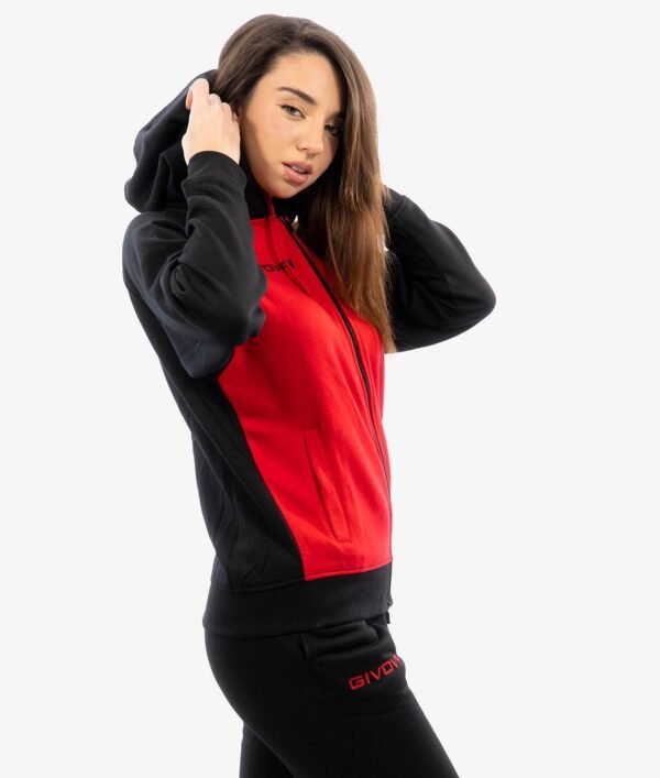 Tuta SUPER KING Felpa Unisex rosso/nero