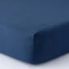 Completo Letto Matrimoniale Da Vinci 100% Cotone colore Blu By linea oro