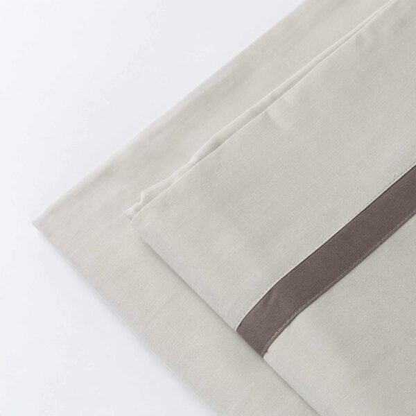 Completo Letto Matrimoniale Da Vinci 100% Cotone colore Beige By linea oro