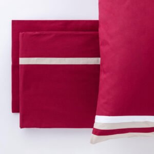 Completo Letto Matrimoniale Da Vinci 100% Cotone colore Tortora By linea oro