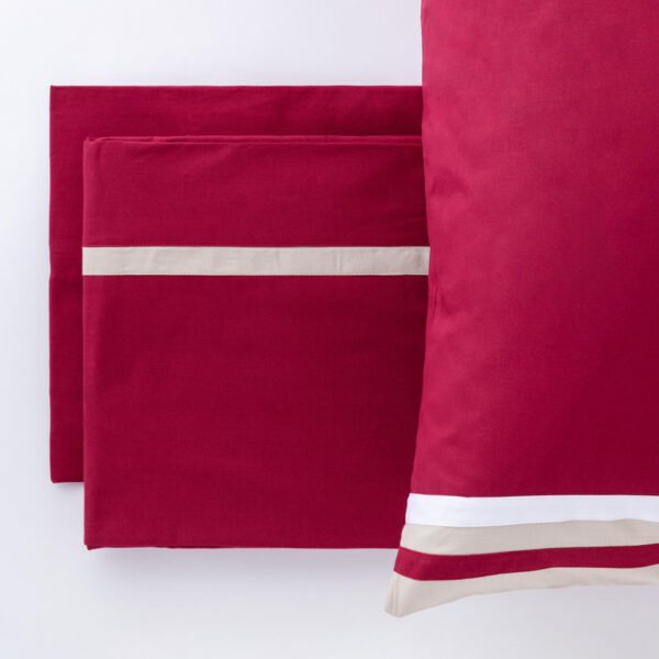 Completo Letto Matrimoniale Da Vinci 100% Cotone colore Tortora By linea oro