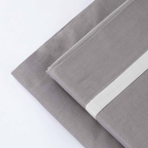 Completo Letto Matrimoniale Da Vinci 100% Cotone colore Grigio By linea oro