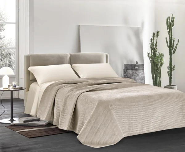 Trapuntino Velvet Colore Fango by de Angle's